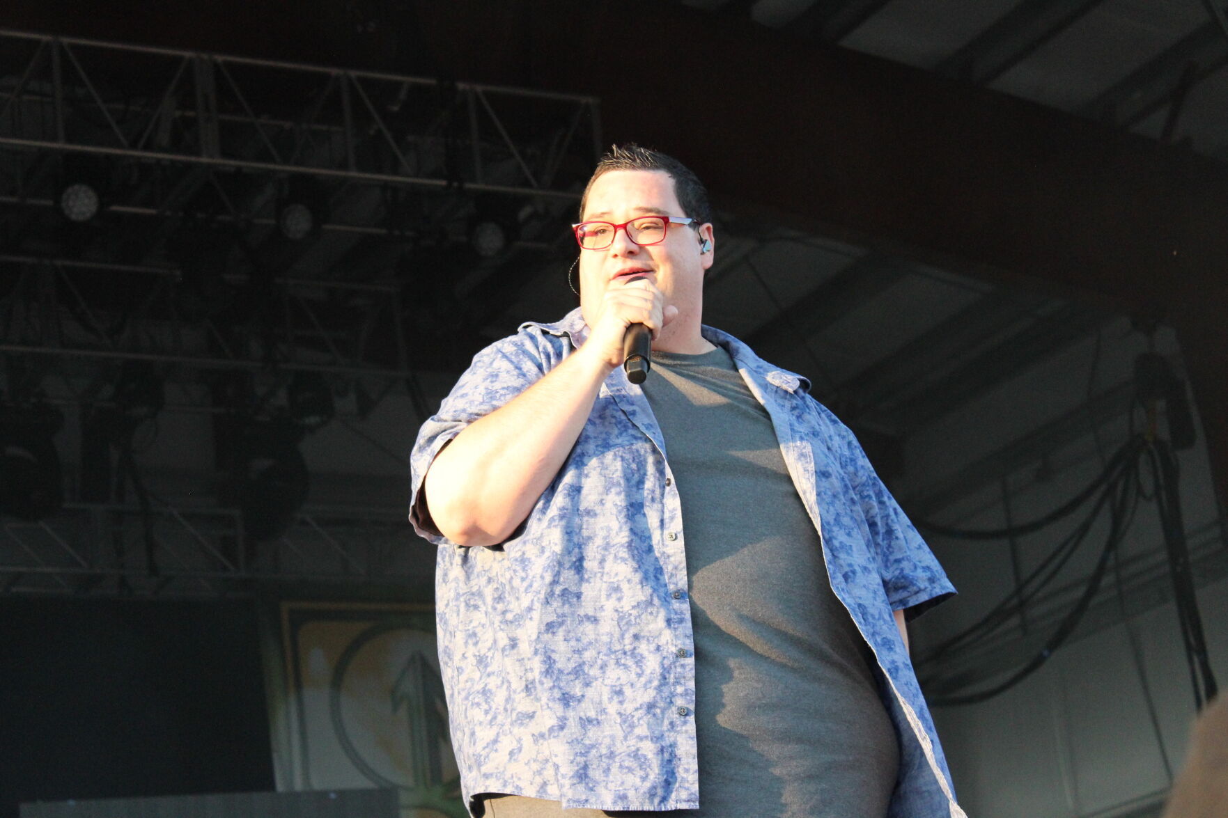 Frey on stage